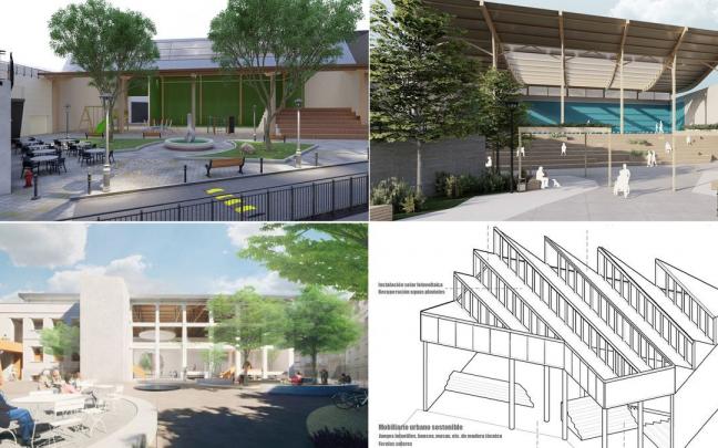 Las propuestas para transformar el front&oacute;n Lizarra y su entorno.