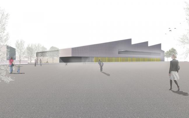 Futuro polideportivo de Buztintxuri.