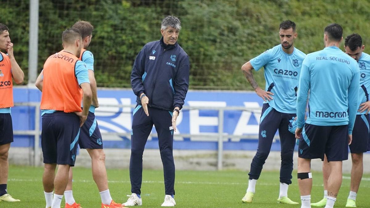 Entrenamiento de la Real en Zubieta