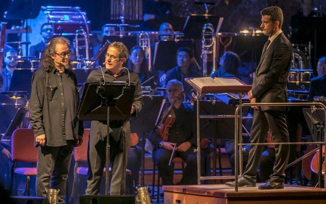 Los dobladores Luis Posada y Jordi Brau pondrán voz a míticas escenas del cine, mientras que la Euskadiko Orkestra les pondrá música. Los dobladores Luis Posada y Jordi Brau pondrán voz a míticas escenas del cine, mientras que la Euskadiko Orkestra les pondrá música.