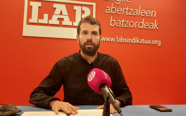 Igor Arroyo, secretario general adjunto de LAB. Igor Arroyo, secretario general adjunto de LAB.