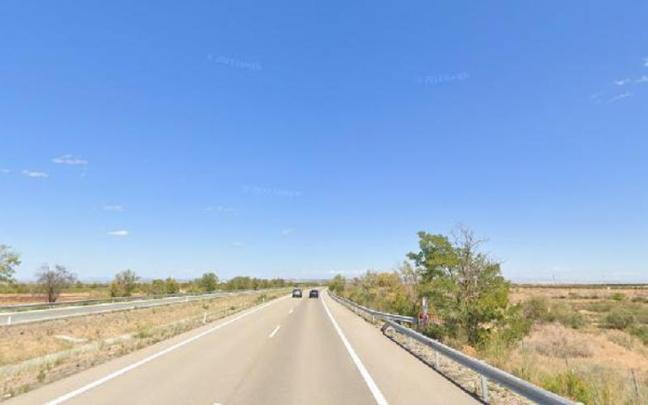 La AP-15 a su paso por Corella