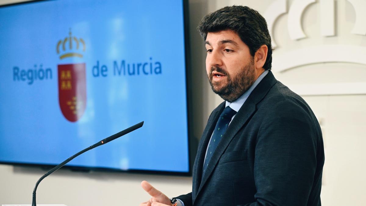 El presidente del Ejecutivo murciano, Fernando López Miras.