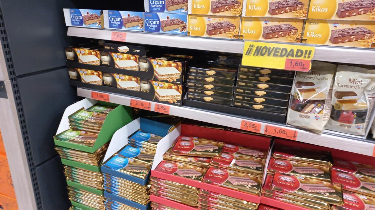 El turrón con sabor a kikos junto a otros más tradicionales