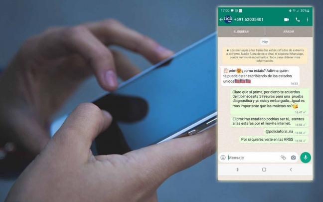 Imagen de la conversación. Imagen de la conversación.
