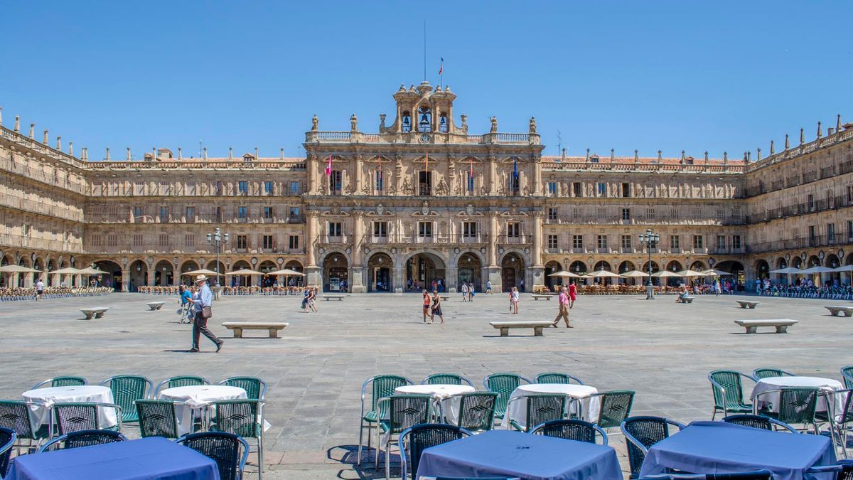 La Plaza Mayor de Salamanca, la más conocida de la ciudad castellano leonesa.