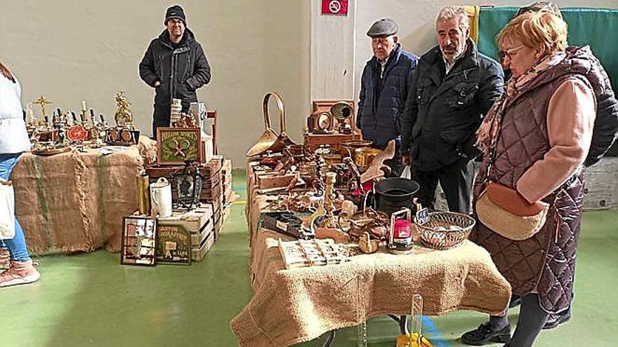 La feria de antigüedades, situada en Escolapios.