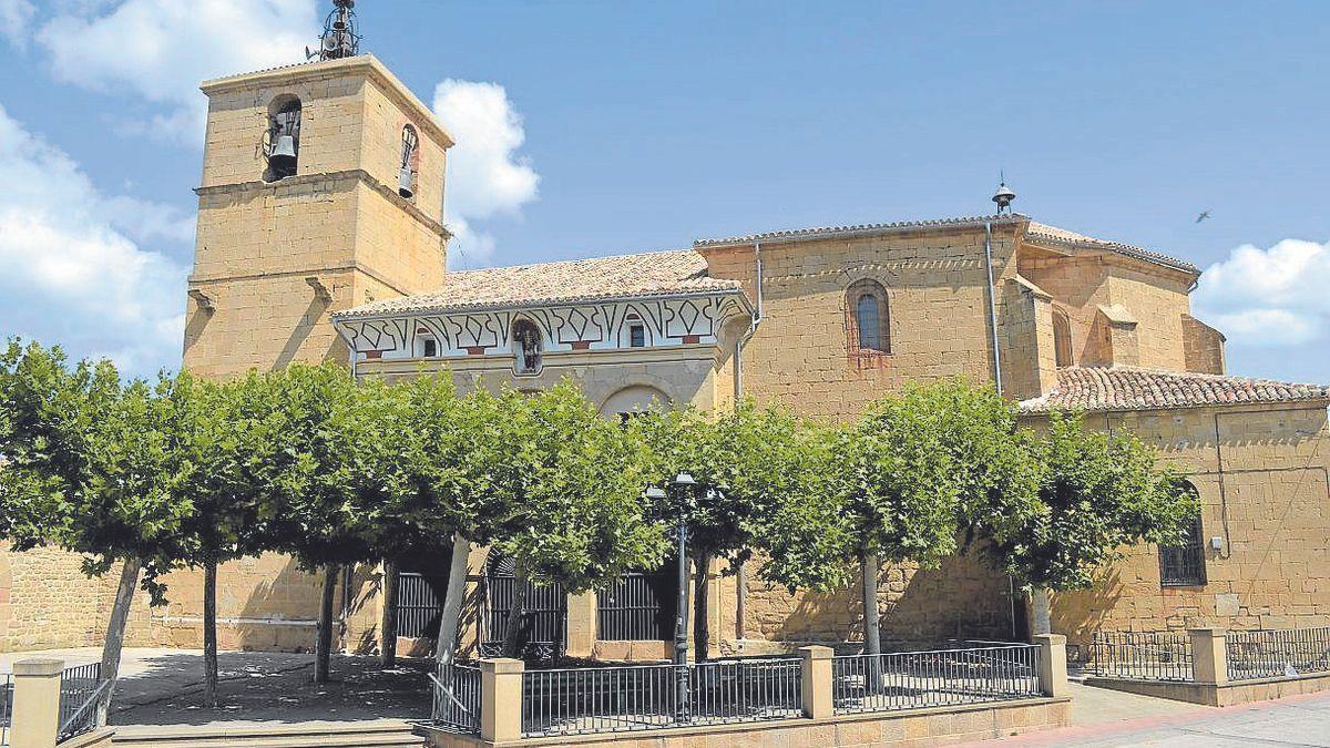 La Iglesia de San Miguel en Oteiza de la Solana.