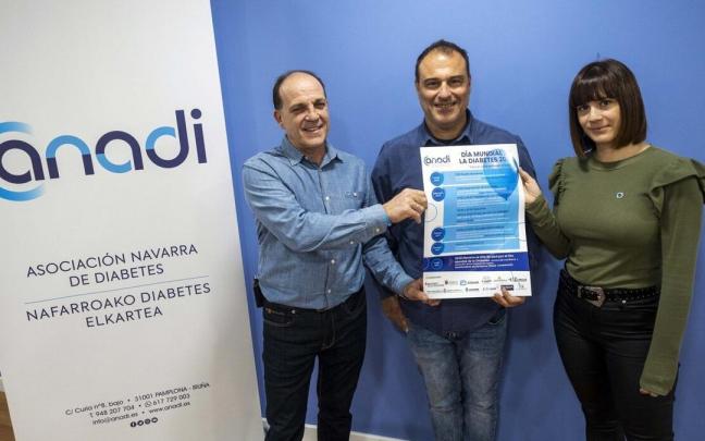 Juantxo Remón, Humberto Pérez de Leiva y Cristina Azagra, este martes en la rueda de prensa.