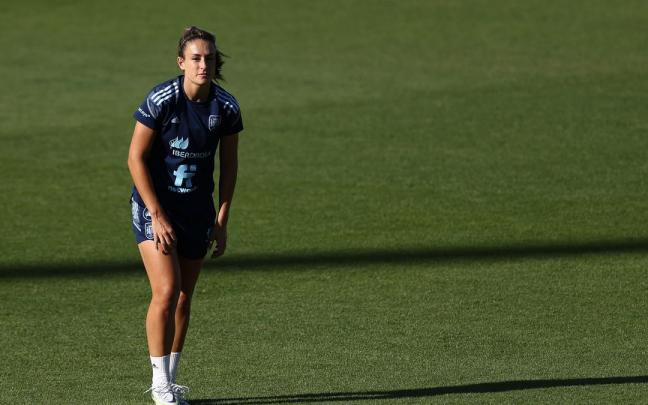 Alexia Putellas durante un entrenamiento en Las Rozas Alexia Putellas durante un entrenamiento en Las Rozas
