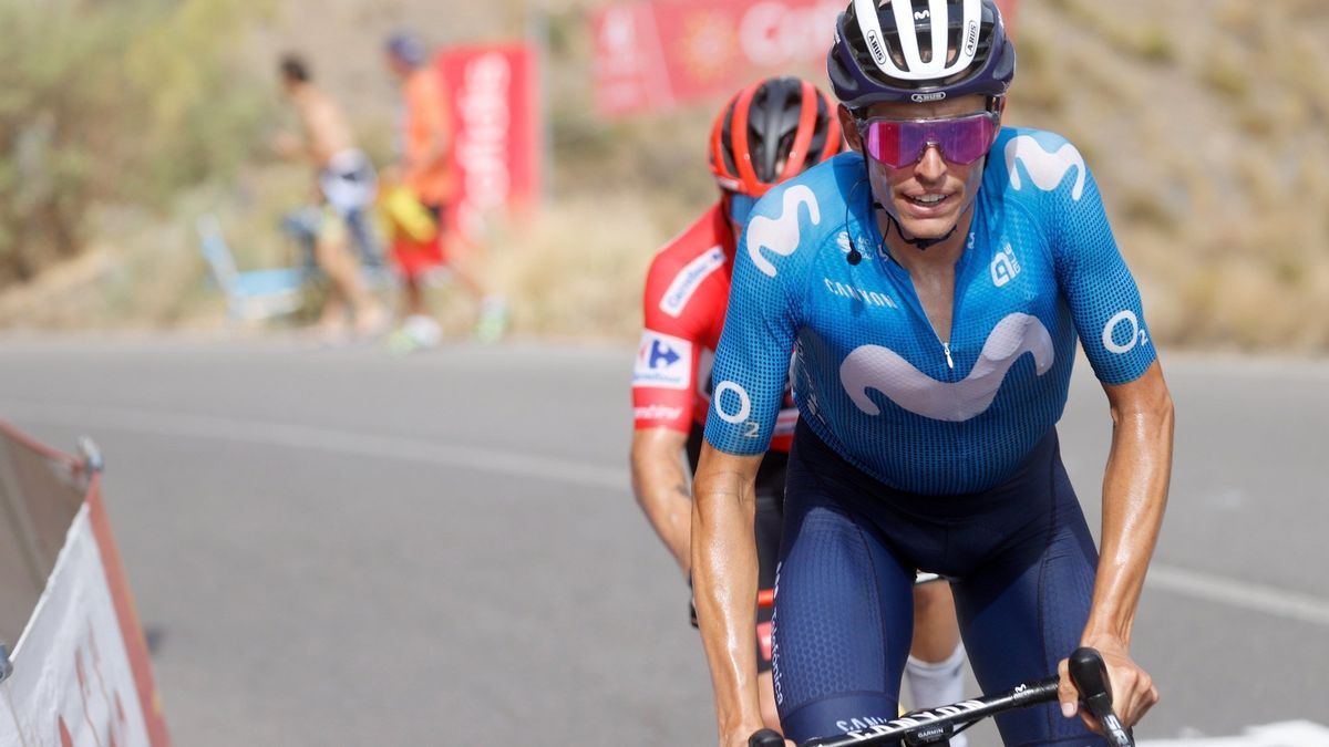 Enric Mas, durante la Vuelta Ciclista a Espa&ntilde;a.