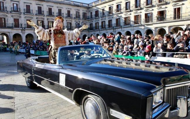 Gaspar en el último desfile desde la calle Dato, en 2020. Gaspar en el último desfile desde la calle Dato, en 2020.