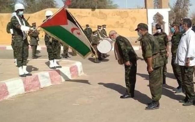 El líder del Frente Polisario, Brahim Ghali, en Tinduf. El líder del Frente Polisario, Brahim Ghali, en Tinduf.