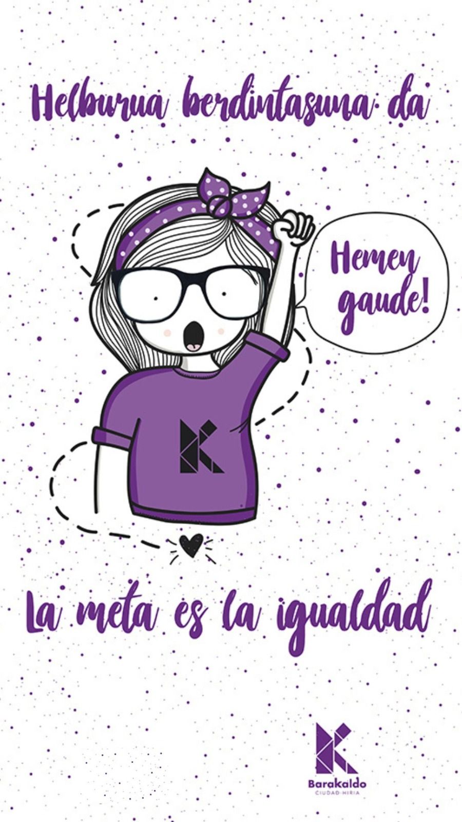 Imagen de una campaña sobre Igualdad del Ayuntamiento de Barakaldo