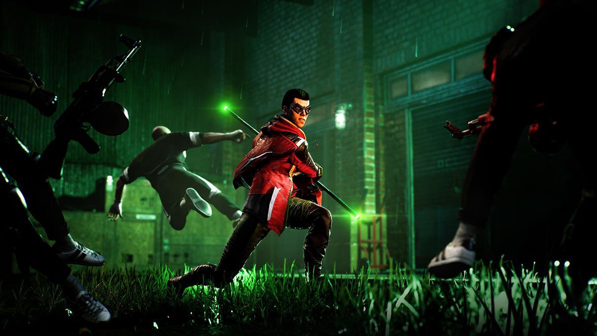 El personaje Nightwing en el videojuego 'Gotham Knights'.