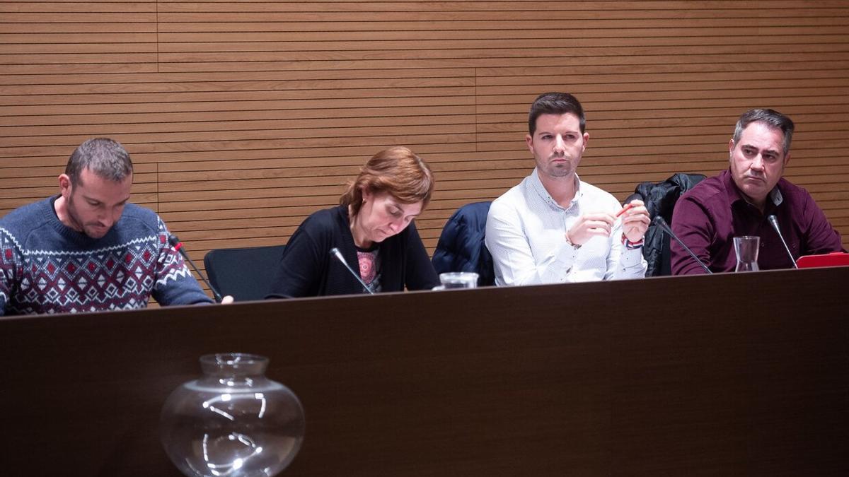 Daniel Cuesta, en un pleno del Ayuntamiento de Berriozar.