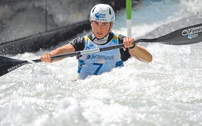 Maialen Chourraut, en el Mundial de Augsburgo.