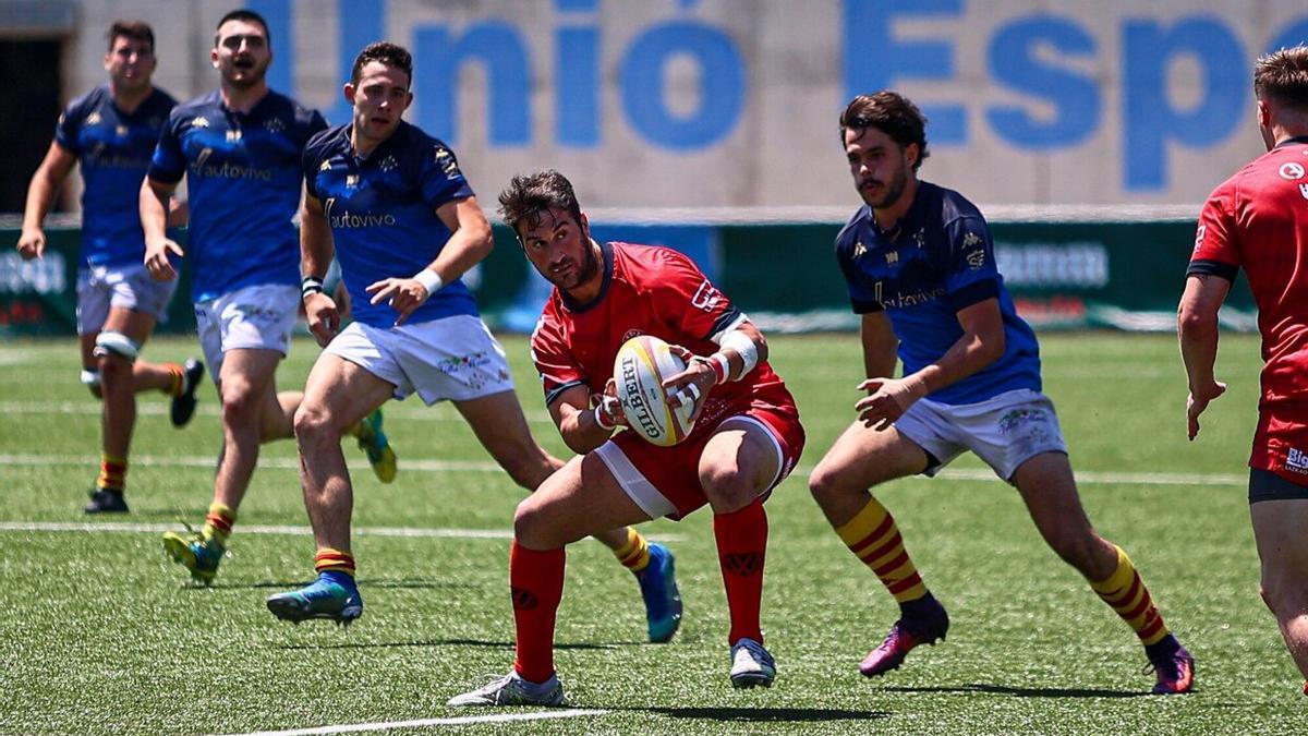 Valentín Cruz, del Ampo Ordizia, en la final ante la Santboiana.