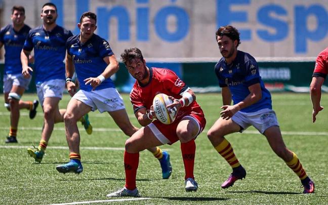Valentín Cruz, del Ampo Ordizia, en la final ante la Santboiana.