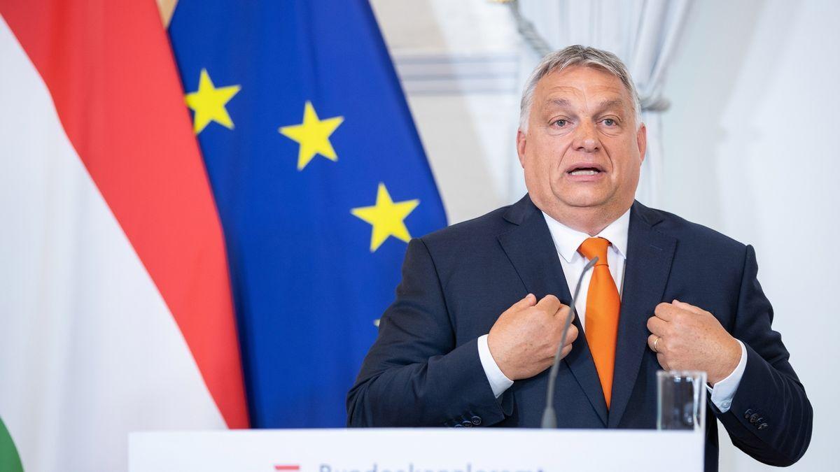 El primer ministro de Hungría, Viktor Orbán, en una rueda de prensa.