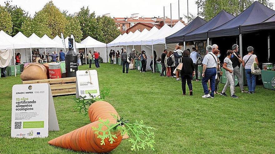 Feria de la producción ecológica navarra en Noáin. Foto: Oskar Montero