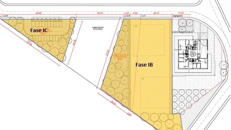 Imagen del proyecto de urbanización del entorno del edificio de 27VPO de alquiler de la Azucarera de Tudela