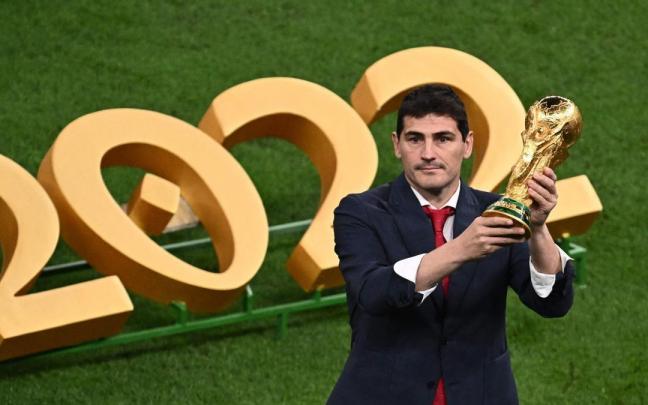 Iker Casillas en la final del Mundial de Catar. Iker Casillas en la final del Mundial de Catar.