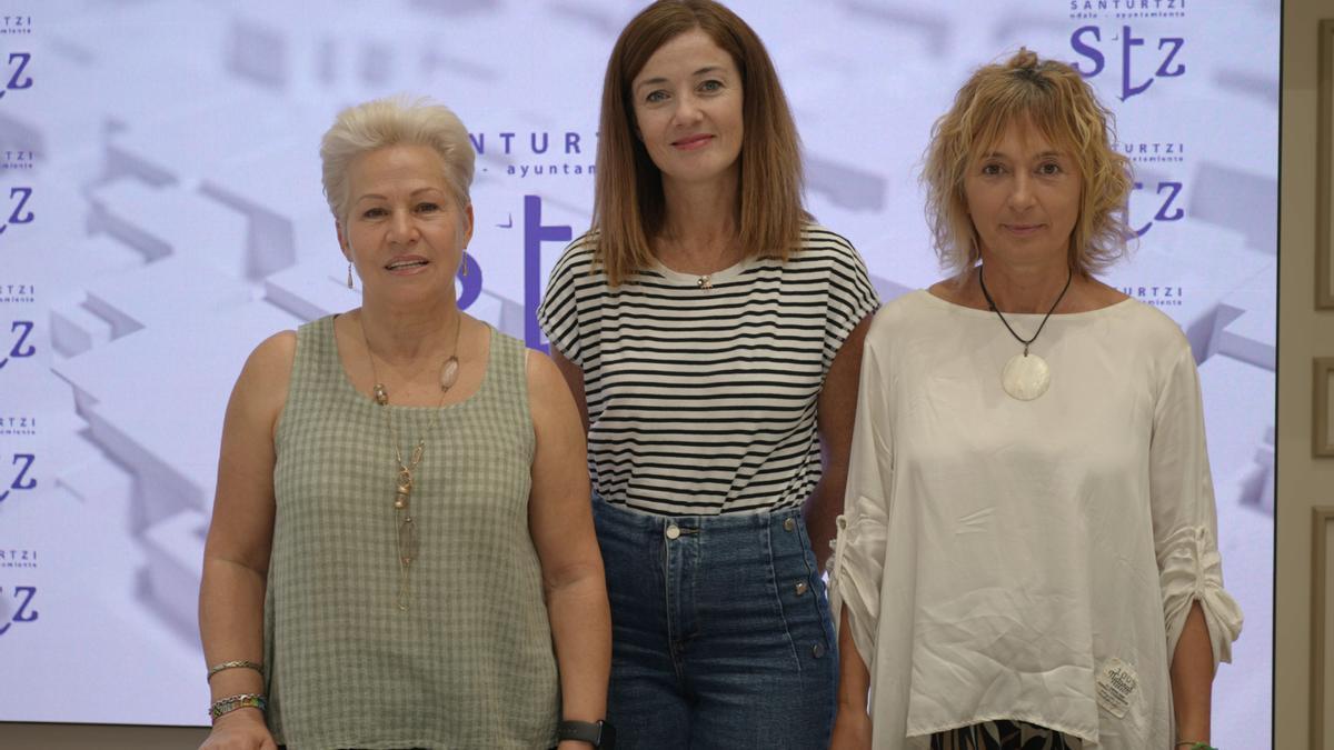 En imagen, Maite Pastor, Itziar Carrocera y Zuzene Fernández.