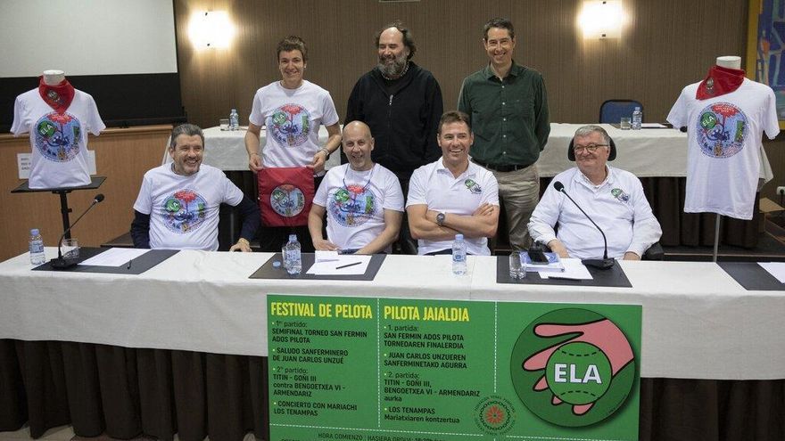 Los participantes en la presentación de este martes en Orkoien.