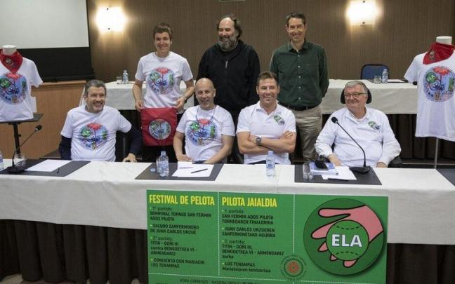 Los participantes en la presentación de este martes en Orkoien. Los participantes en la presentación de este martes en Orkoien.