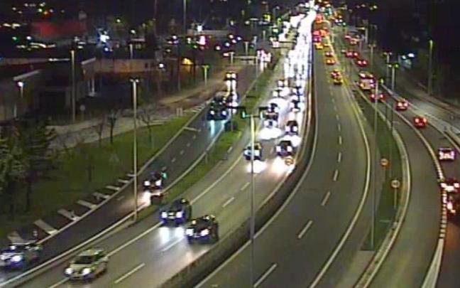 El tráfico en Bizkaia está siendo complicado El tráfico en Bizkaia está siendo complicado