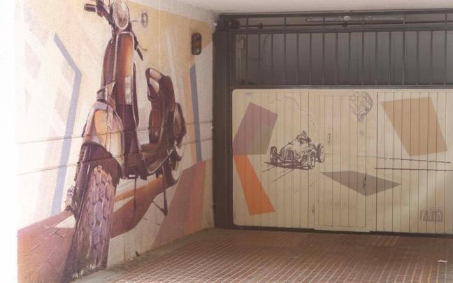 Acceso a un garaje en Vitoria.