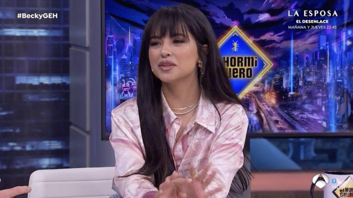 Becky G durante su entrevista en 'El Hormiguero'.