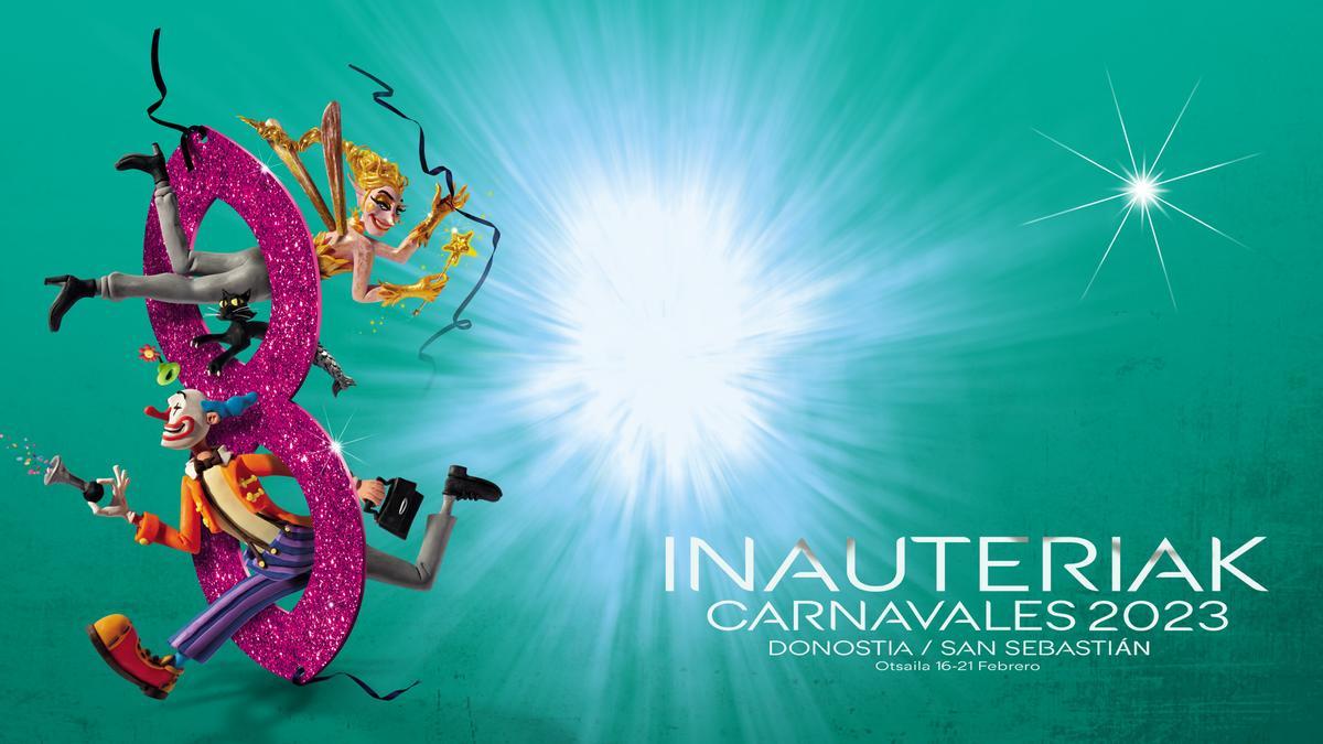 Imagen del Carnaval donostiarra de 2023, obra de Cristóbal Aguiló