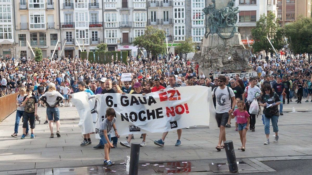 Manifestación de Mercedes en Vitoria