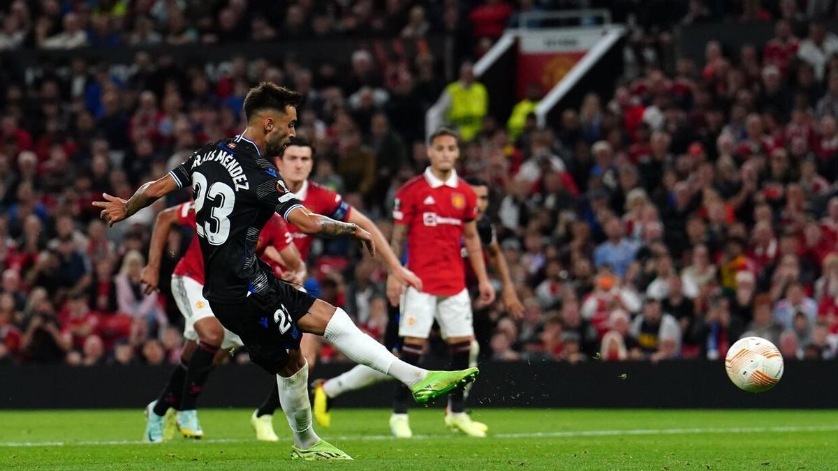 Brais dio el triunfo a la Real en Old Trafford (0-1)