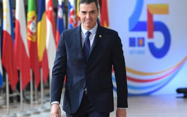 El presidente del Gobierno español, Pedro Sánchez, ayer, durante una cumbre europea en Bruselas.