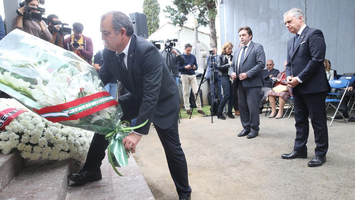 Homenaje por el 85 aniversario del bombardeo de Gernika, el pasado 26 de abril.