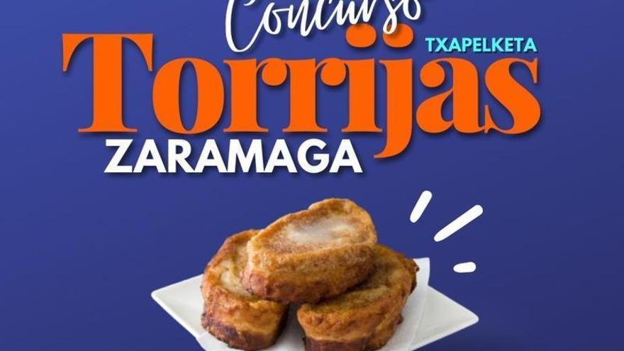 Cartel del concurso en Zaramaga