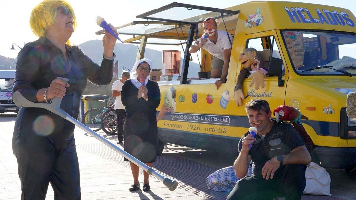 Ada Pajuelo, Maribel Puente, Miguel Caminos e Iñigo Iraultza forman parte de la obra.