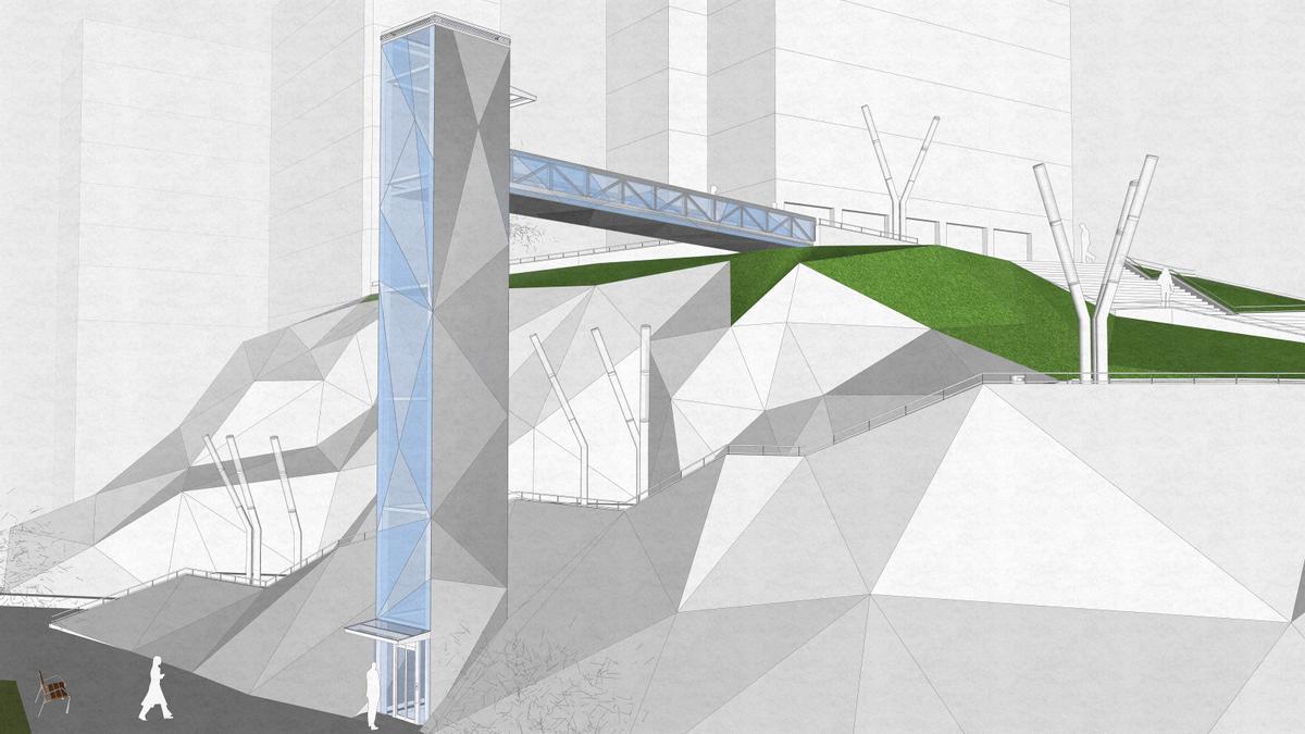 Dos nuevos ascensores en Otxarkoaga en Bilbao
