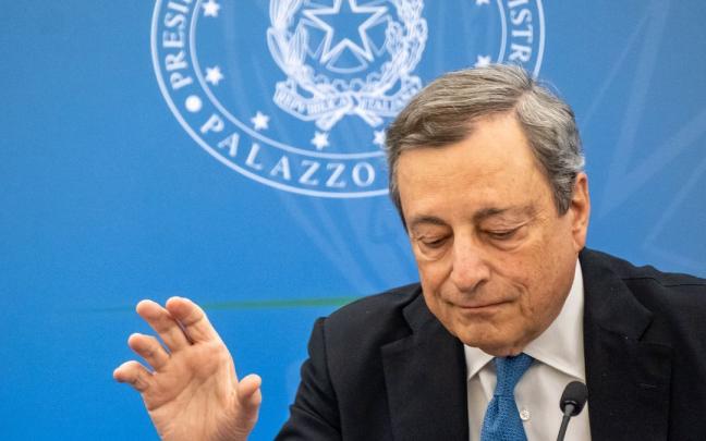 Mario Draghi, primer ministro italiano. Mario Draghi, primer ministro italiano.
