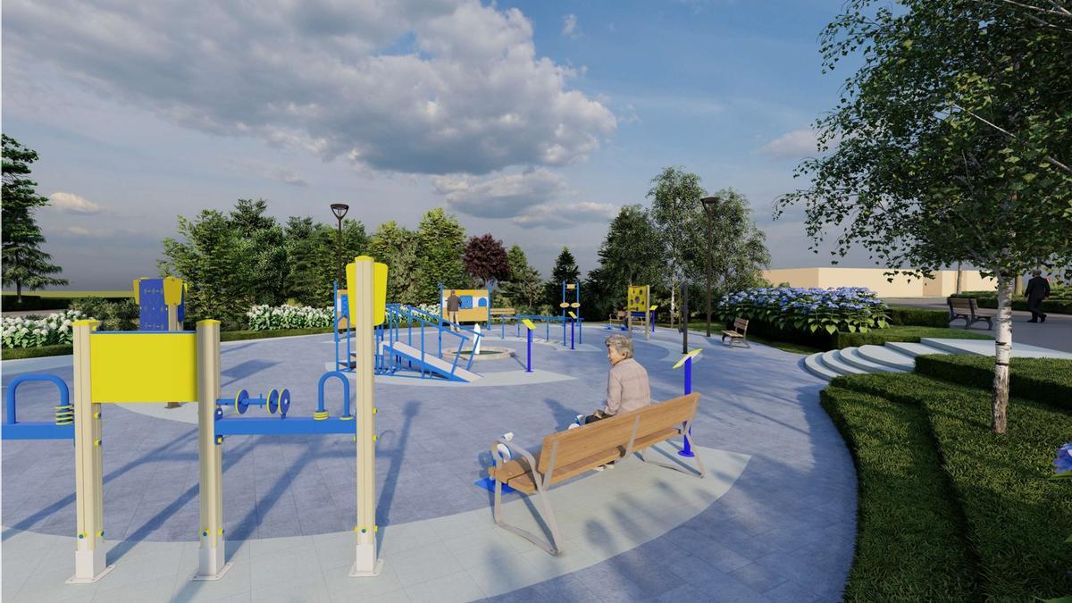 Parque biosaludable que será habilitado.