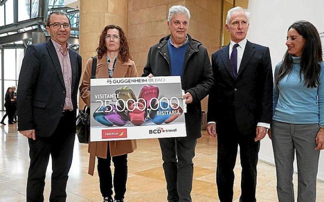 El visitante 25 millones del Guggenheim El visitante 25 millones del Guggenheim