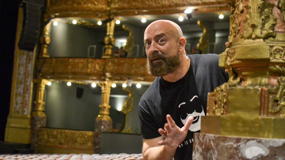 El humorista y actor Goyo Jim&eacute;nez en el Teatro Campos El&iacute;seos.