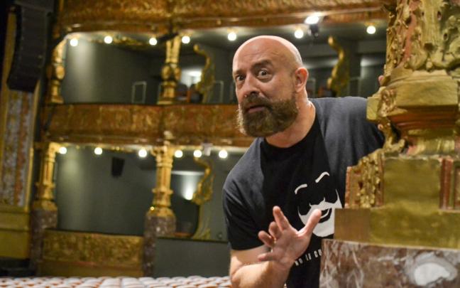 El humorista y actor Goyo Jim&eacute;nez en el Teatro Campos El&iacute;seos.