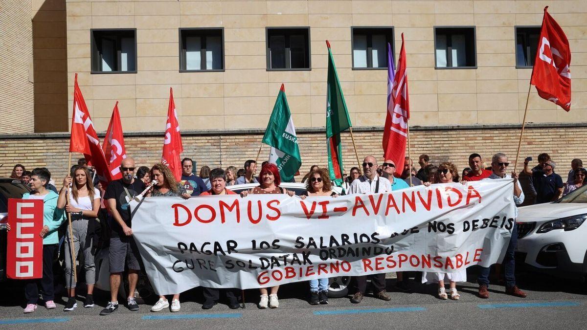 Protesta de las plantillas.