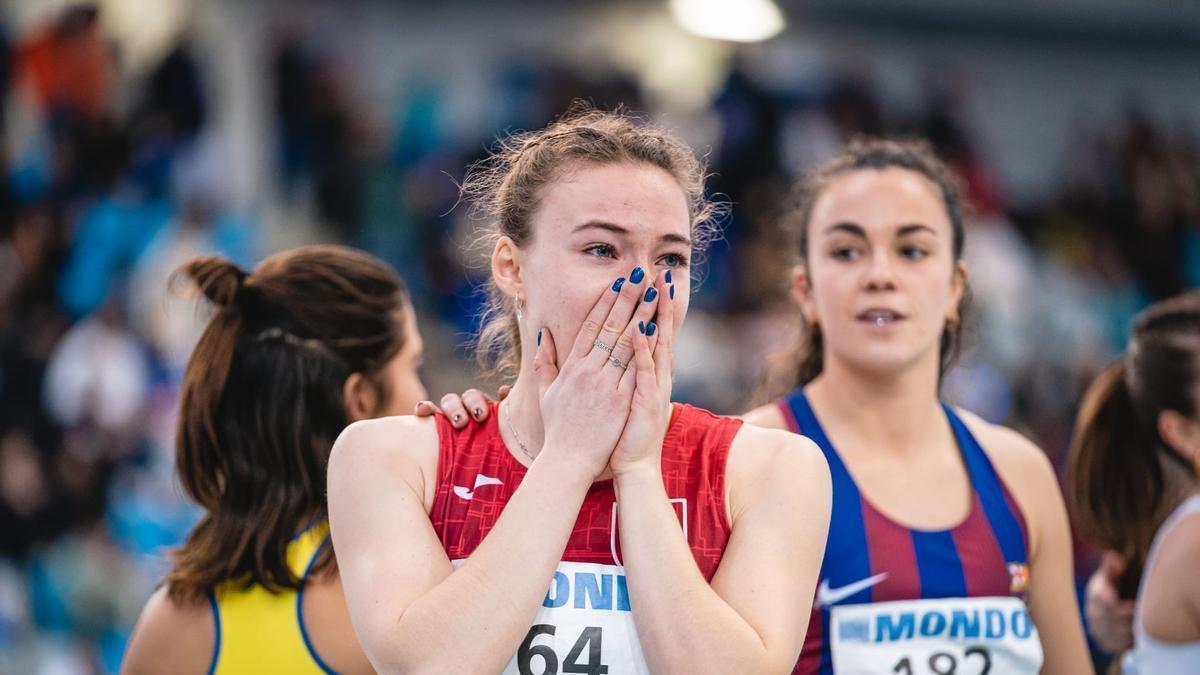La vitoriana, emocionada tras conseguir el bronce