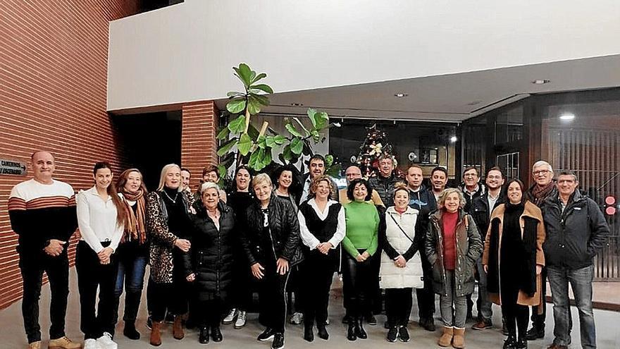 Los representantes de los nueve municipios de la Mancomunidad. | FOTO: CEDIDA
