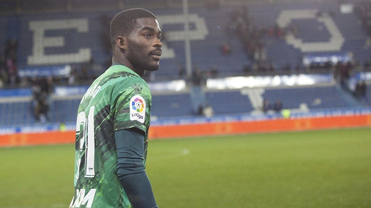 Owono, durante un partido de la pasada temporada